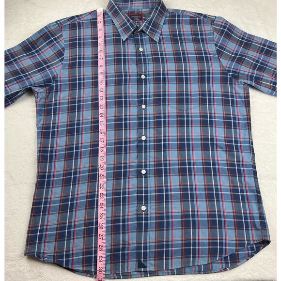 Untuckit Men’s XL slim Fit Blue Plaid button down shirt - Picture 5 of 5